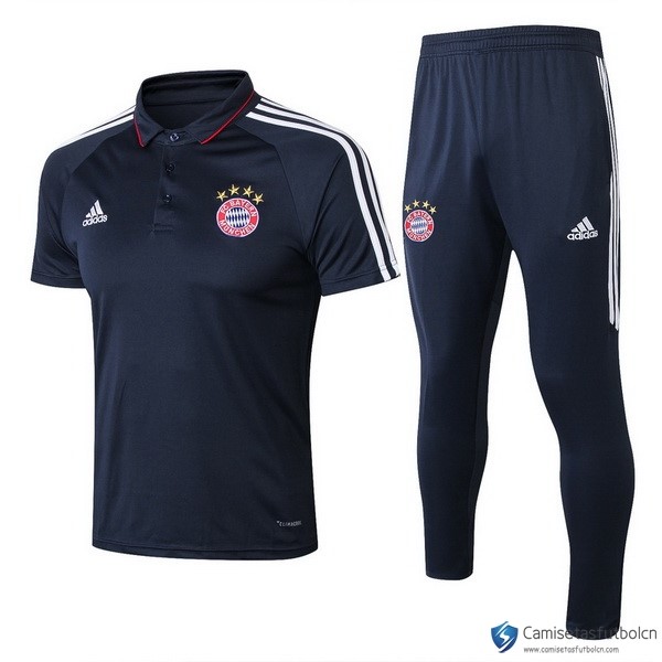 Polo Bayern Munich Conjunto Completo 2017-18 Azul